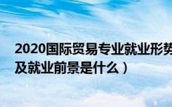 2020国际贸易专业就业形势（2022国际贸易专业就业方向及就业前景是什么）