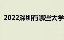 2022深圳有哪些大学（深圳所有大学名单）