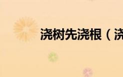 浇树先浇根（浇树浇根的意思）