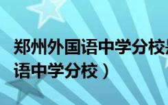 郑州外国语中学分校是私立学校吗（郑州外国语中学分校）