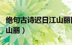 绝句古诗迟日江山丽田字格（绝句古诗迟日江山丽）