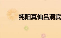 纯阳真仙吕洞宾（纯阳真仙txt）