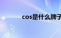 cos是什么牌子（cos是什么）