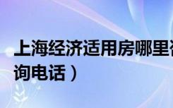 上海经济适用房哪里咨询（上海经济适用房咨询电话）