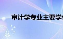 审计学专业主要学什么（有哪些课程）