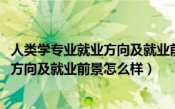 人类学专业就业方向及就业前景分析（2022人类学专业就业方向及就业前景怎么样）