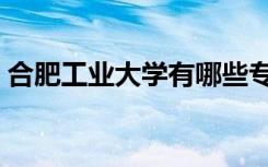 合肥工业大学有哪些专业（什么专业好就业）