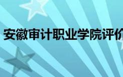 安徽审计职业学院评价怎么样（排名是多少）