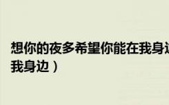 想你的夜多希望你能在我身边说说（想你的夜 多希望你能在我身边）