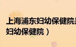 上海浦东妇幼保健院是三甲医院吗（上海浦东妇幼保健院）