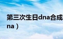 第三次生日dna合成表有几章（第三次生日dna）