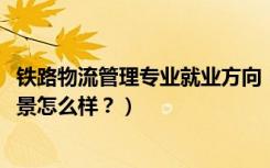 铁路物流管理专业就业方向（2022铁路物流管理专业就业前景怎么样？）