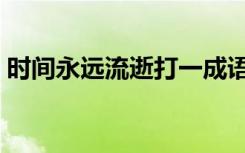 时间永远流逝打一成语（时间流逝快的成语）
