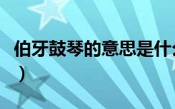 伯牙鼓琴的意思是什么视频（伯牙鼓琴的意思）