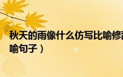 秋天的雨像什么仿写比喻修辞手法（秋天的雨像什么仿写比喻句子）