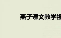 燕子课文教学视频（燕子课文）