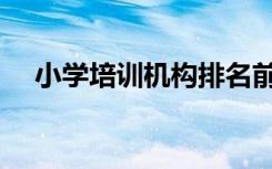 小学培训机构排名前十（最好的培训班）