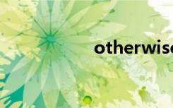 otherwise（other）