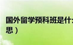 国外留学预科班是什么（留学预科班是什么意思）
