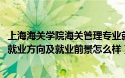 上海海关学院海关管理专业就业怎么样（2022海关管理专业就业方向及就业前景怎么样）