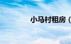 小马村租房（大马村租房）