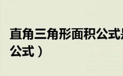 直角三角形面积公式是什么（直角三角形面积公式）