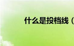 什么是投档线（什么是投档线）