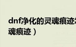 dnf净化的灵魂痕迹怎么获得（dnf净化的灵魂痕迹）
