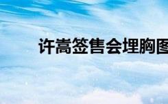 许嵩签售会埋胸图片（许嵩签售会）