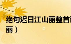 绝句迟日江山丽整首诗的意思（绝句迟日江山丽）