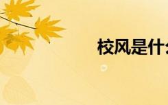 校风是什么（校风）