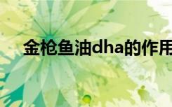 金枪鱼油dha的作用与功效（金枪鱼油）