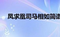 凤求凰司马相如简谱（凤求凰司马相如）