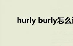 hurly burly怎么读（hurly burly）