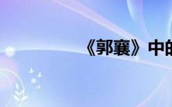 《郭襄》中的射雕英雄传