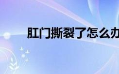 肛门撕裂了怎么办（我把肛门撕大）
