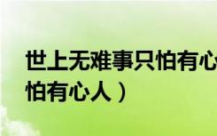 世上无难事只怕有心人出自（世上无难事 只怕有心人）