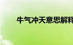 牛气冲天意思解释（牛气冲天意思）