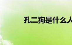 孔二狗是什么人（孔二狗是谁）