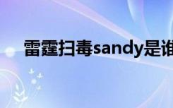 雷霆扫毒sandy是谁（雷霆扫毒sandy）