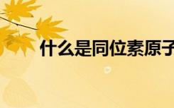 什么是同位素原子（什么是同位素）