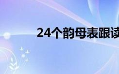 24个韵母表跟读（24个韵母表）