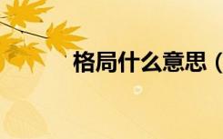 格局什么意思（格局什么意思）
