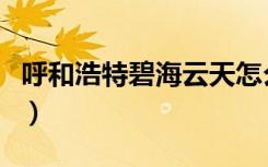 呼和浩特碧海云天怎么样（呼和浩特碧海云天）