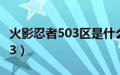 火影忍者503区是什么时候开的（火影忍者503）