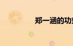 郑一涵的功效（郑一涵）