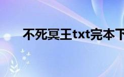 不死冥王txt完本下载（不死冥王txt）