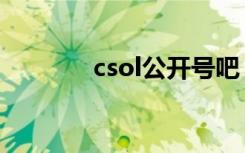 csol公开号吧（csol公开号）