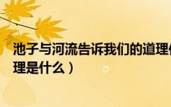 池子与河流告诉我们的道理作文（池子与河流告诉我们的道理是什么）