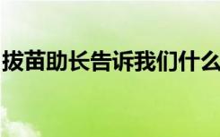 拔苗助长告诉我们什么道理农夫是个啥样的人